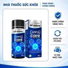 (Hàng chính hãng) ADIVA Care Hộp 60 Viên - Hỗ Trợ Tăng Cường Hệ Miễn Dịch, Nâng Cao Sức Đề Kháng