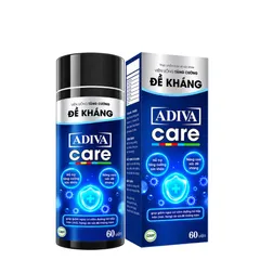 (Hàng chính hãng) ADIVA Care Hộp 60 Viên - Hỗ Trợ Tăng Cường Hệ Miễn Dịch, Nâng Cao Sức Đề Kháng