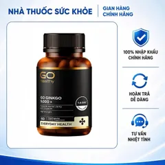 [Nhập khẩu] Viên uống Go Ginkgo New Zealand 9000 - Hỗ trợ cải thiện trí nhớ và tuần hoàn não, 60 viên bổ não tự nhiên, tăng cường sự tập trung