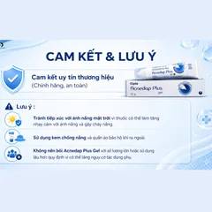 (Hàng nhập khẩu) Acnedap Plus Gel Tuýp 15g - Gel Hỗ Trợ Chăm Sóc Da Mụn Trứng Cá