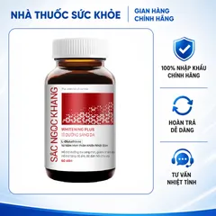 (Hàng chính hãng) Viên uống dưỡng trắng da Sắc Ngọc Khang Whitening Plus - Lọ 60 viên