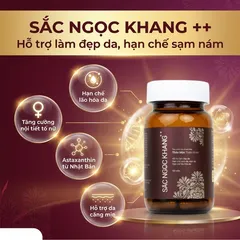 (Hàng chính hãng) Viên uống Sắc Ngọc Khang++ hỗ trợ làm đẹp da, cải thiện sạm nám - Hộp 60 viên