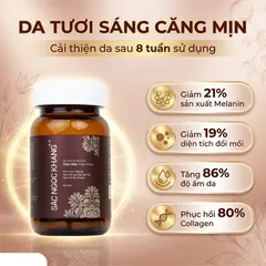 (Hàng chính hãng) Viên uống Sắc Ngọc Khang++ hỗ trợ làm đẹp da, cải thiện sạm nám - Hộp 60 viên