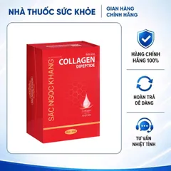 (Hàng chính hãng) Nước Uống Collagen Dipeptide Sắc Ngọc Khang Hộp 15 Túi x 20ml - Hỗ Trợ Dưỡng Ẩm, Làm Mịn Da
