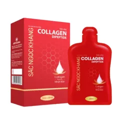 (Hàng chính hãng) Nước Uống Collagen Dipeptide Sắc Ngọc Khang Hộp 5 Túi x 20ml - Hỗ Trợ Dưỡng Ẩm, Làm Mịn Da