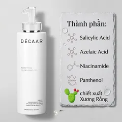 (Hàng nhập khẩu) Gel rửa mặt thải độc Décaar Purifying Cleansing Gel – Chai 500ml