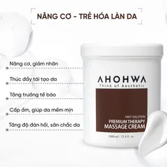 (Hàng nhập khẩu) Kem Massage Premium Therapy Massage Cream Ahohwa 1000ml - Hỗ Trợ Dưỡng Ẩm, Massage Nâng Cơ