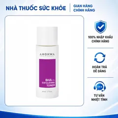(Hàng nhập khẩu) Toner BHA 2% Exfoliating Ahohwa 80ml - Hỗ Trợ Làm Sạch Da, Kiểm Soát Dầu, Cải Thiện Lỗ Chân Lông