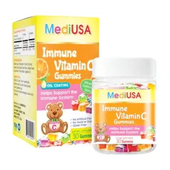 (Hàng nhập khẩu) Kẹo dẻo MediUSA Immune Vitamin C Gummies hỗ trợ tăng đề kháng hộp 30 viên