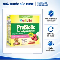 (Hàng nhập khẩu) Men vi sinh bổ sung chất xơ Probiotic Fructooligosaccharides MediUSA - Hộp 30 gói