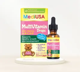 (Hàng nhập khẩu) Multivitamin Drops MediUSA 30ml - Hỗ trợ miễn dịch cho trẻ