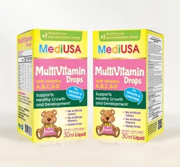 (Hàng nhập khẩu) Multivitamin Drops MediUSA 30ml - Hỗ trợ miễn dịch cho trẻ