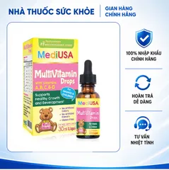 (Hàng nhập khẩu) Multivitamin Drops MediUSA 30ml - Hỗ trợ miễn dịch cho trẻ