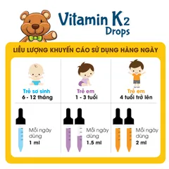 (Hàng nhập khẩu) MediUSA Vitamin K2 Drops Lọ 30ml - Hỗ Trợ Bổ Sung Vitamin K2 Cho Trẻ
