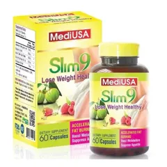 (Hàng nhập khẩu) MediUSA Slim 9 Lose Weight Healthy 60 Viên - Viên Uống Hỗ Trợ Giảm Cân, Kiểm Soát Cân Nặng