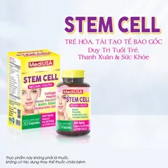 (Hàng nhập khẩu) Viên Uống MediUSA Stem Cell 30 Viên - Hỗ Trợ Trẻ Hóa Da, Bổ Sung Collagen & Dưỡng Chất