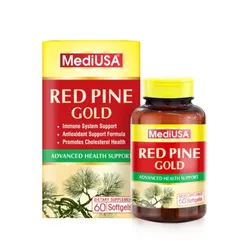 (Hàng nhập khẩu) MediUSA Red Pine Gold 60 Viên - Hỗ Trợ Tăng Cường Sức Đề Kháng