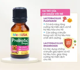 (Hàng nhập khẩu) Probiotic Drops MediUSA hỗ trợ tiêu hóa cho trẻ  - Chai 8ml