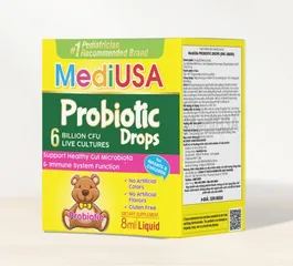 (Hàng nhập khẩu) Probiotic Drops MediUSA hỗ trợ tiêu hóa cho trẻ  - Chai 8ml