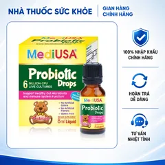 (Hàng nhập khẩu) Probiotic Drops MediUSA hỗ trợ tiêu hóa cho trẻ  - Chai 8ml