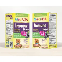 (Hàng nhập khẩu) Siro Immune Drops MediUSA hỗ trợ tăng đề kháng cho trẻ - Chai 100ml