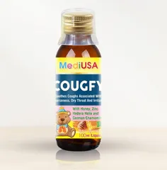 (Hàng nhập khẩu) Siro MediUSA Cougfy hỗ trợ hô hấp trên cho trẻ từ 6 tháng tuổi - Chai 100ml