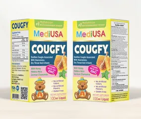 (Hàng nhập khẩu) Siro MediUSA Cougfy hỗ trợ hô hấp trên cho trẻ từ 6 tháng tuổi - Chai 100ml