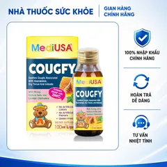 (Hàng nhập khẩu) Siro MediUSA Cougfy hỗ trợ hô hấp trên cho trẻ từ 6 tháng tuổi - Chai 100ml