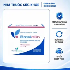 (Hàng nhập khẩu) Men Brevicillin Hộp 10 Gói - Hỗ Trợ Hệ Vi Sinh Đường Ruột