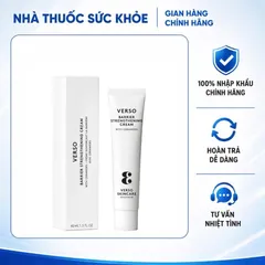 (Hàng nhập khẩu) Verso Barrier Strengthening Cream 40ml - Kem Dưỡng Hỗ Trợ Phục Hồi Da, Củng Cố Lớp Bảo Vệ Da