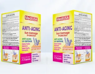 Hàng nhập khẩu - Viên uống Anti-Aging MediUSA hỗ trợ làm đẹp và trẻ hóa da của Mỹ - Lọ 30 viên