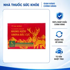 (Hàng chính hãng) Thực phẩm bảo vệ sức khỏe Nhung Hươu Siberia Bắc Cực hộp 15 viên