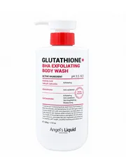 (Hàng nhập khẩu) Sữa Tắm Hỗ Trợ Giảm Mụn Mờ Thâm Angel’s Liquid Glutathione BHA Exfoliating Body Wash 500g