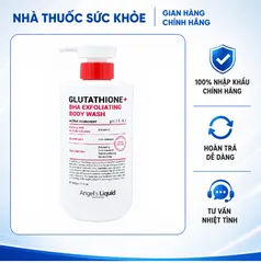 (Hàng nhập khẩu) Sữa Tắm Hỗ Trợ Giảm Mụn Mờ Thâm Angel’s Liquid Glutathione BHA Exfoliating Body Wash 500g