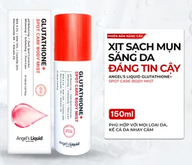 (Hàng nhập khẩu) Xịt Hỗ Trợ Cải Thiện Mụn Lưng Angels Liquid Glutathione Spot Care Body Mist 150ml