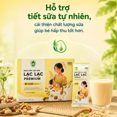 (Hàng chính hãng) Ngũ Cốc Lợi Sữa Lạc Lạc Premium Dr.Maya Hộp 30 Gói x 20g