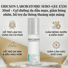 (Hàng nhập khẩu) Sebo-Gel E530 30ml - Hỗ Trợ Kiểm Soát Dầu Và Dưỡng Da