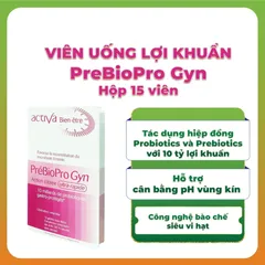 (Hàng nhập khẩu) Activa Prebiopro Gyn Hộp 15 Viên - Bổ Sung Lợi Khuẩn Cho Phụ Nữ