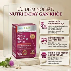 (Hàng nhập khẩu) Nutri D-Day Premium Liver Health Milk Thistle Plus Hộp 30 Viên - Hỗ Trợ Tốt Cho Gan