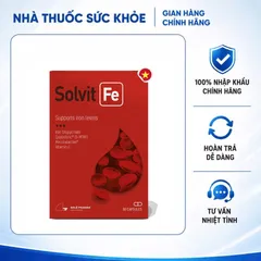 (Hàng nhập khẩu) Solvit FE Hộp 30 Viên - Bổ Sung Sắt Và Vitamin