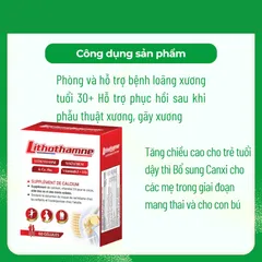 (Hàng nhập khẩu) LITHOTHAMNE Hộp 30 Viên - Canxi Hữu Cơ Từ Tảo Biển Đỏ, Hỗ Trợ Xương Răng Chắc Khỏe