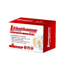 (Hàng nhập khẩu) LITHOTHAMNE Hộp 30 Viên - Canxi Hữu Cơ Từ Tảo Biển Đỏ, Hỗ Trợ Xương Răng Chắc Khỏe