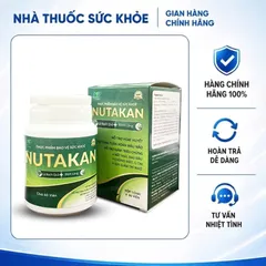 (Hàng chính hãng) Nutakan Hộp 60 Viên - Hỗ Trợ Hoạt Huyết, Tăng Tuần Hoàn Máu Não