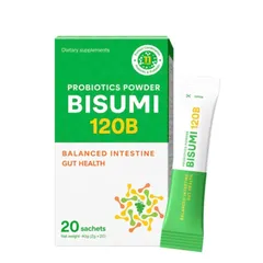 (Hàng nhập khẩu) Men Vi Sinh Probiotic Powder Bisumi 120B Hộp 20 Gói - Hỗ Trợ Tiêu Hóa, Cân Bằng Hệ Vi Sinh