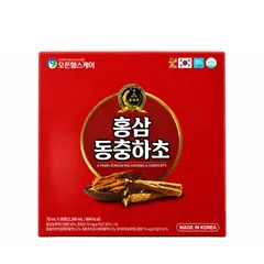 (Hàng nhập khẩu) Nước Hồng Sâm Đông Trùng Hộp Đỏ Ori Healthcare Hàn Quốc 30 Gói x 70ml - Bồi Bổ Sức Khỏe, Tăng Cường Miễn Dịch