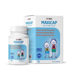 (Hàng nhập khẩu) Maxicap Nature Height Growth Hộp 60 Viên - Hỗ Trợ Phát Triển Chiều Cao