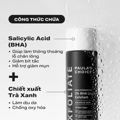 (Hàng nhập khẩu) Paula's Choice Skin Perfecting 2% BHA Liquid Exfoliant 30ml - Dung Dịch Loại Bỏ Tế Bào Chết