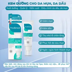 (Hàng nhập khẩu) Provamed Acniclear Bio-Peptide Anti Acne Moisturizer 40ml - Kem Dưỡng Ẩm Cho Da Mụn