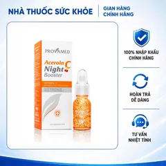 (Hàng nhập khẩu) Serum Provamed Acerola C Night Booster 15ml - Dưỡng Sáng Da, Làm Đều Màu Da Ban Đêm