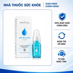 (Hàng nhập khẩu) Serum Provamed Hyaflash 15ml - Cấp Ẩm Nhanh Chóng, Căng Bóng Da